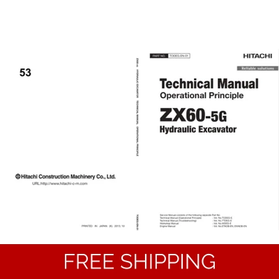 HITACHI ZX60-5G EXCAVATOR TECHNICAL MANUAL
